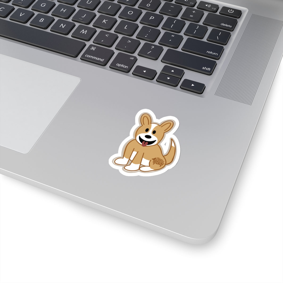 Fawn Corgi Full Tail - Vinyl Sticker - The Jolly Corgi