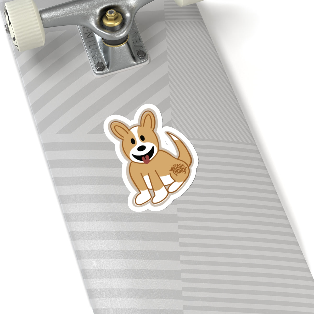 Fawn Corgi Full Tail - Vinyl Sticker - The Jolly Corgi