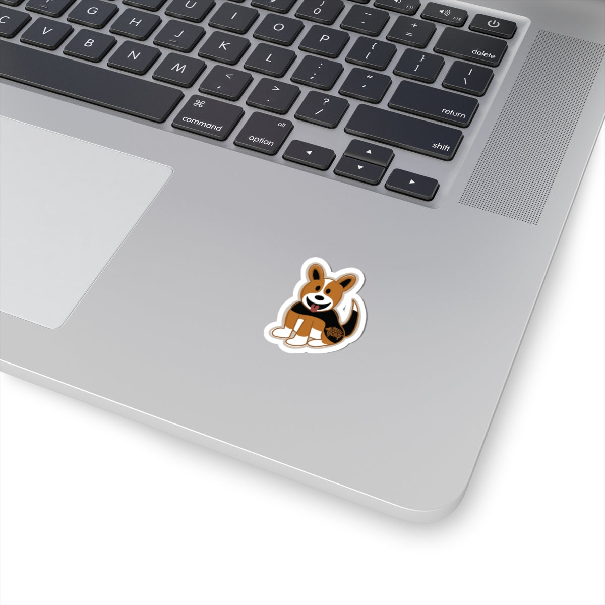 Red Headed Tri Corgi Full Tail - Vinyl Sticker - The Jolly Corgi