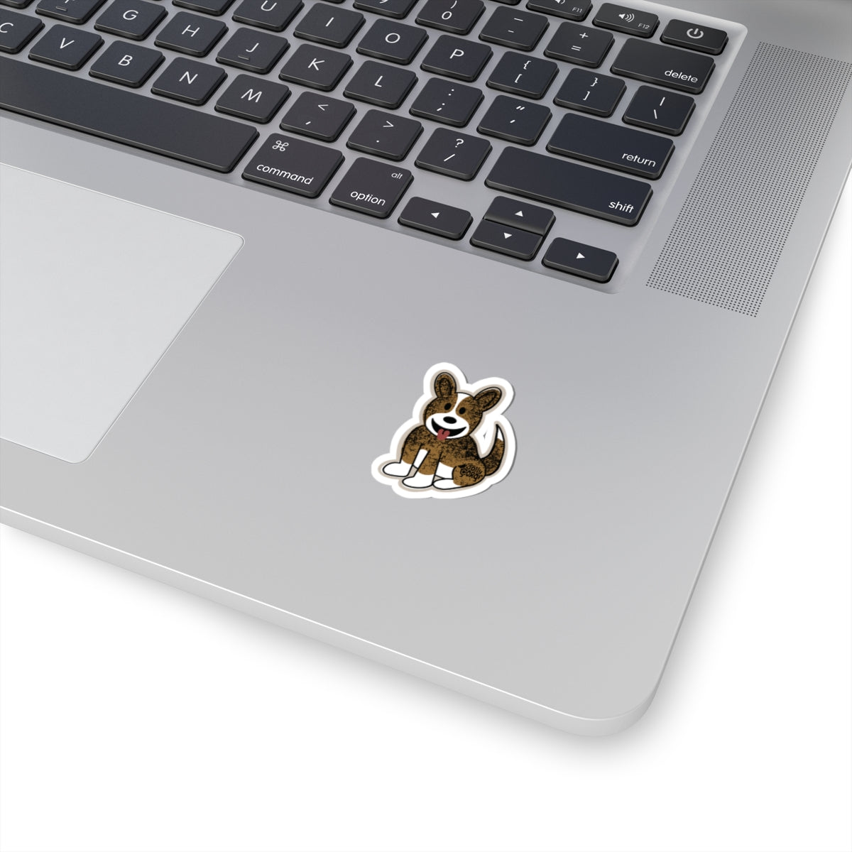 Brindle Corgi Full Tail - Vinyl Sticker - The Jolly Corgi