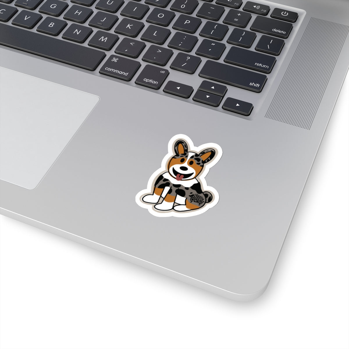 Merle Corgi Docked Tail - Vinyl Sticker - The Jolly Corgi