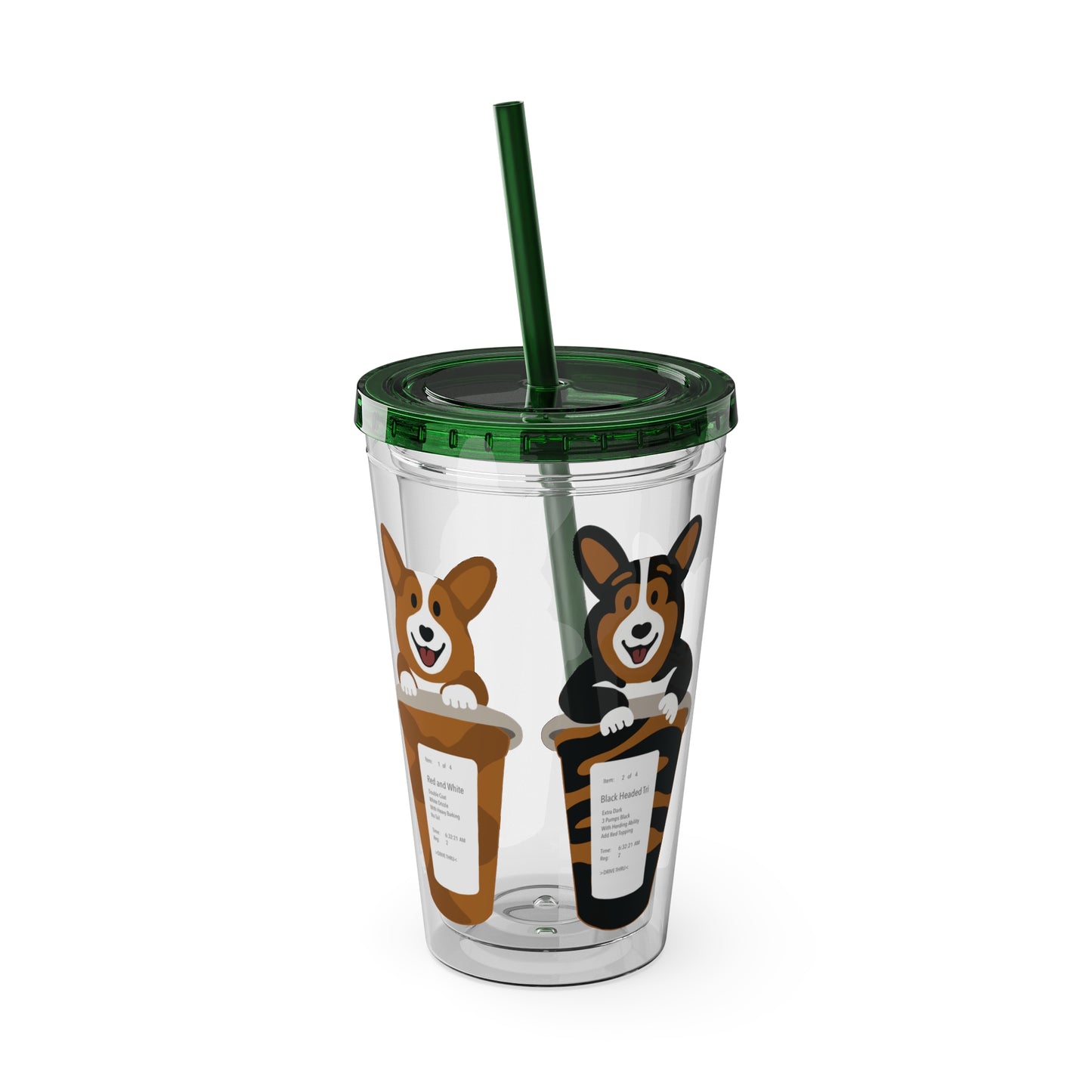 Corgiccinos - 16oz Tumbler Cup - The Jolly Corgi
