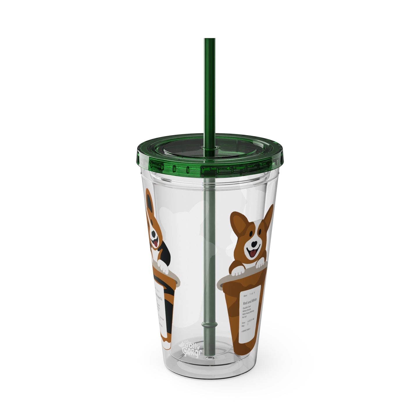 Corgiccinos - 16oz Tumbler Cup - The Jolly Corgi