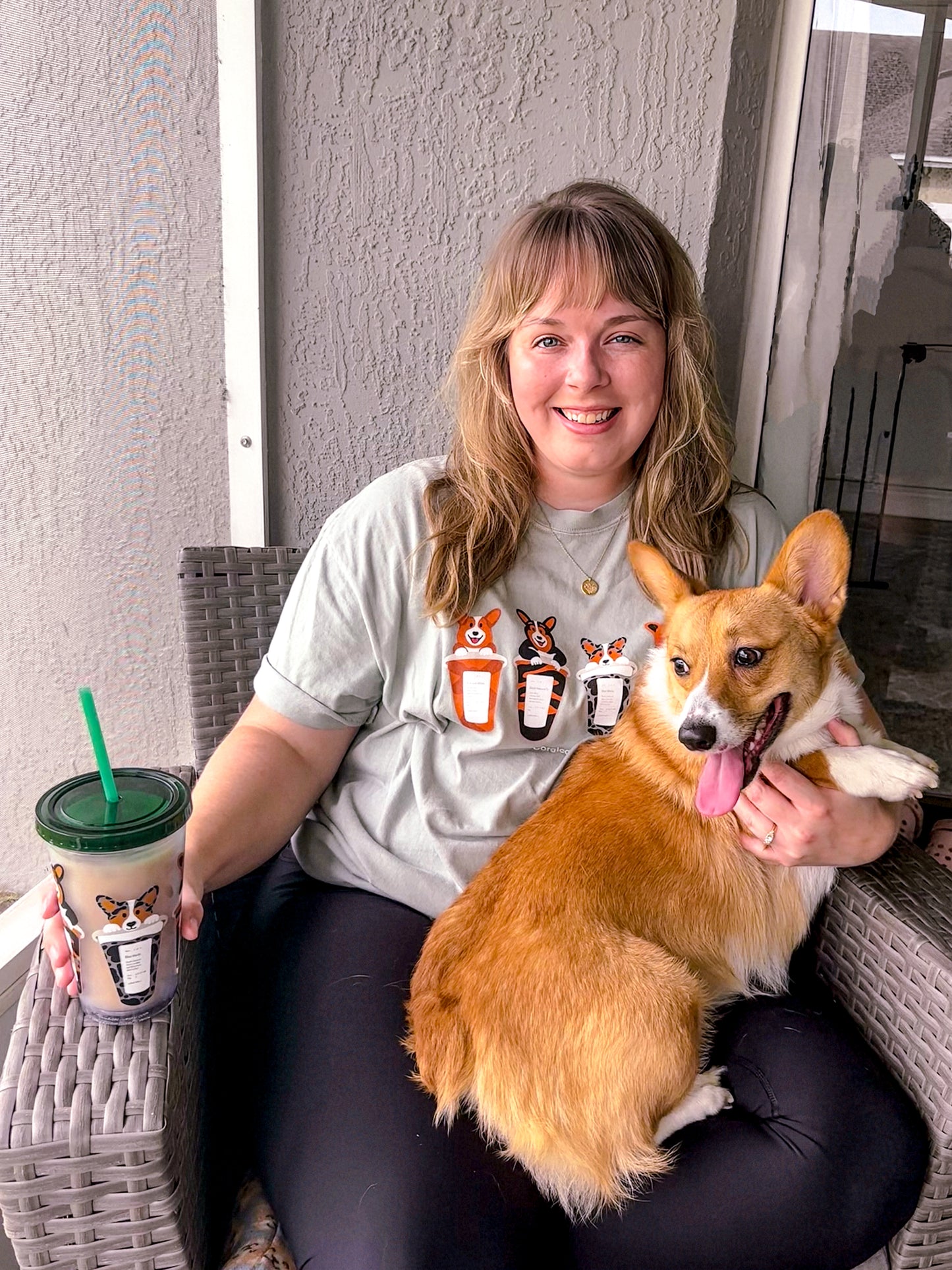 Corgiccinos - 16oz Tumbler Cup - The Jolly Corgi