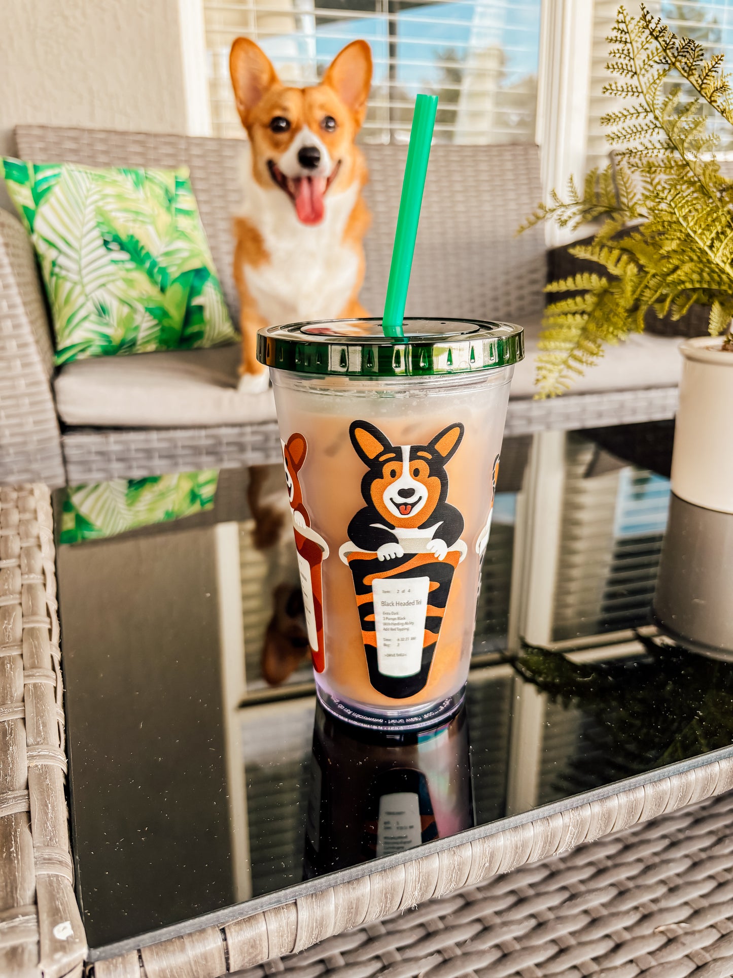 Corgiccinos - 16oz Tumbler Cup - The Jolly Corgi