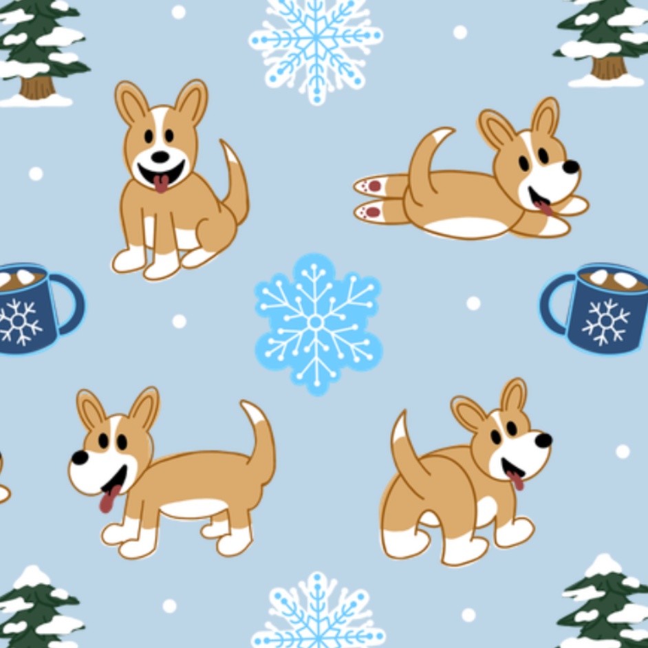 Fawn Corgi Winter Blankets