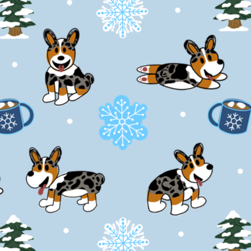 Merle Corgi Winter Blankets