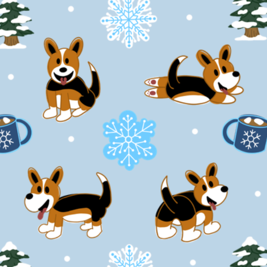 Red Headed Tri Corgi Winter Blankets