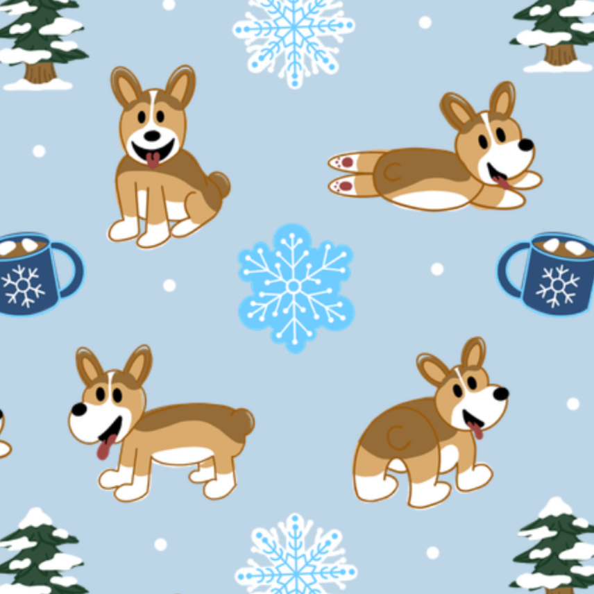 Sable Corgi Winter Blankets