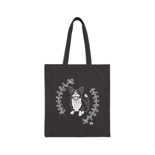 Sketch Corgi With Tail - Tote Bag - The Jolly Corgi