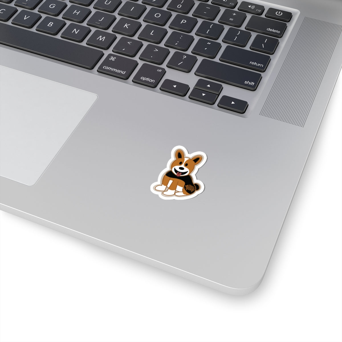 Red Headed Tri Corgi Docked Tail - Vinyl Sticker - The Jolly Corgi