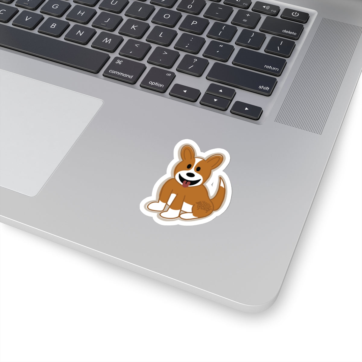 Red Corgi Full Tail - Vinyl Sticker - The Jolly Corgi