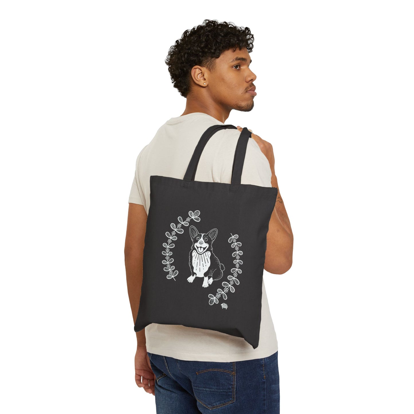 Sketch Corgi Docked - Tote Bag - The Jolly Corgi