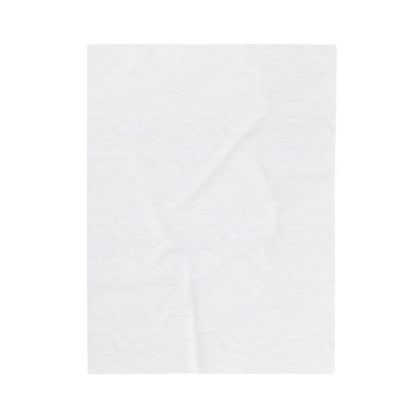 Fawn Corgi Docked Tail - White Autumn Velveteen Blanket - The Jolly Corgi