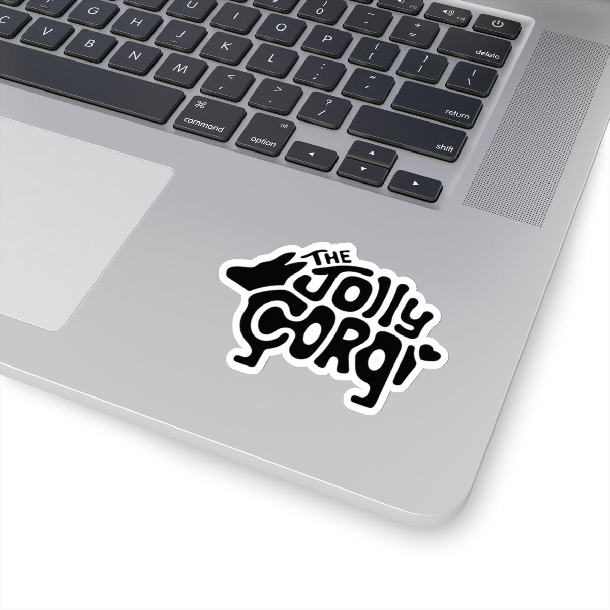 The Jolly Corgi Logo Sticker