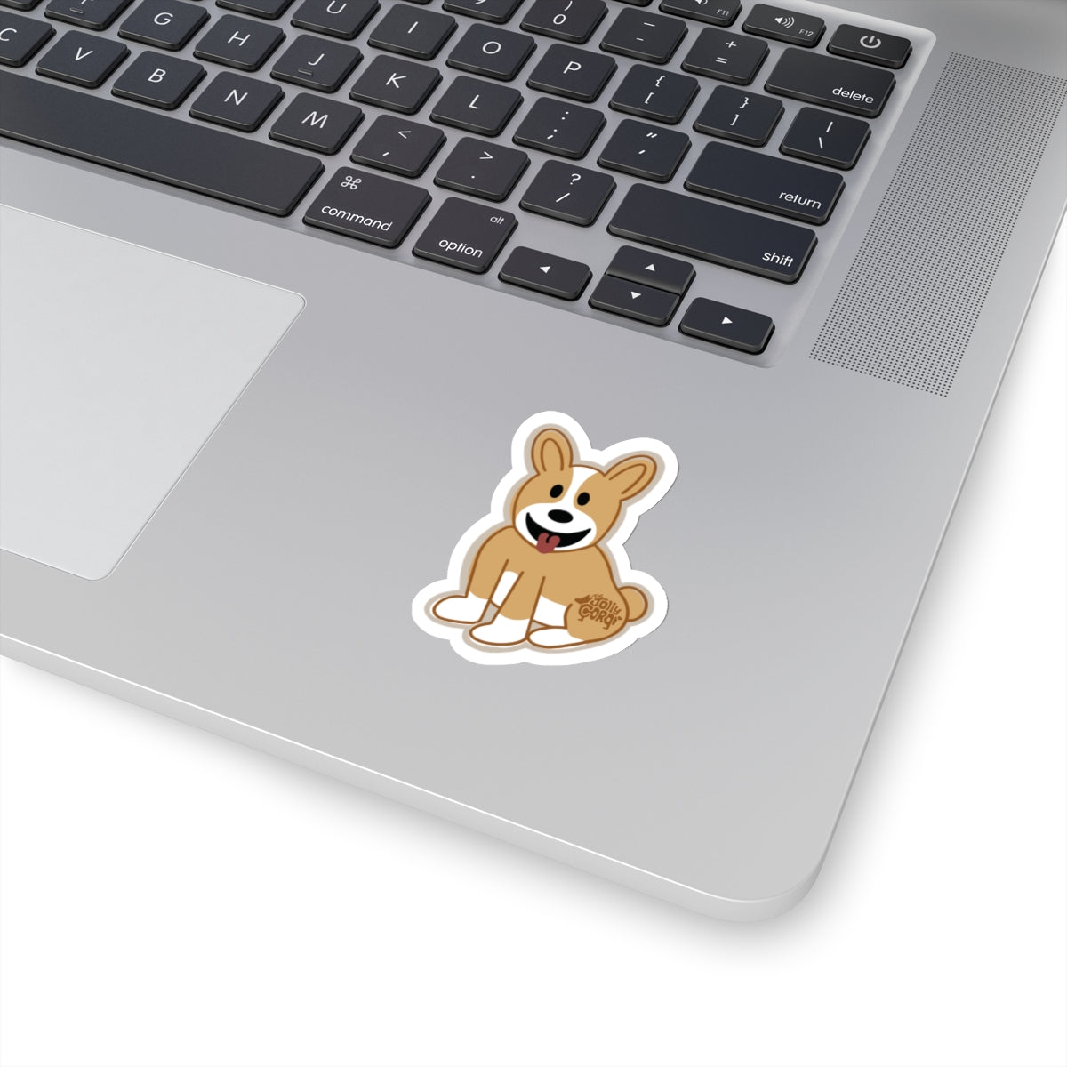 Fawn Corgi Docked Tail - Vinyl Sticker - The Jolly Corgi