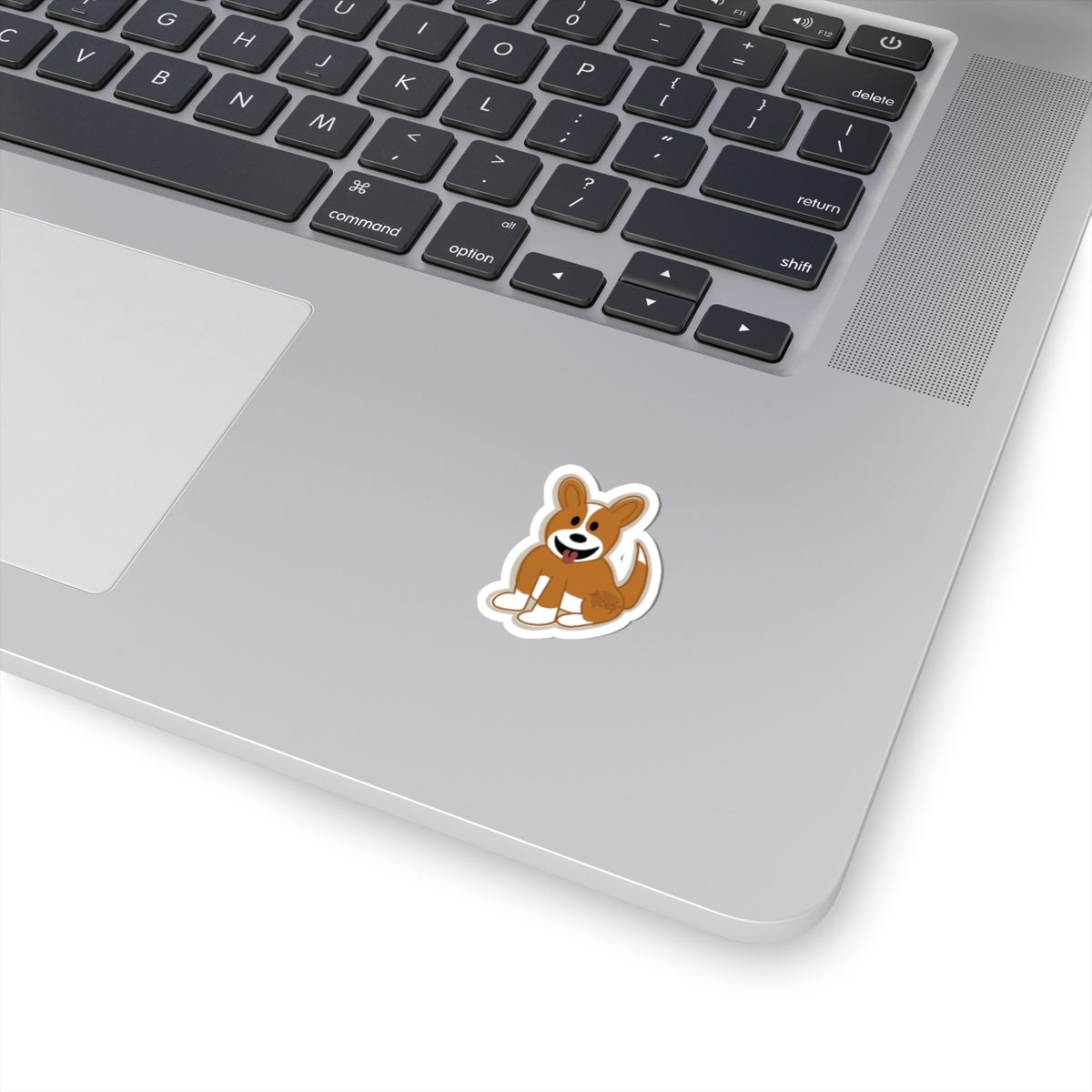 Red Corgi Full Tail - Vinyl Sticker - The Jolly Corgi