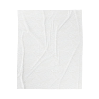 Red Headed Tri Corgi Full Tail - White Autumn Velveteen Blanket - The Jolly Corgi