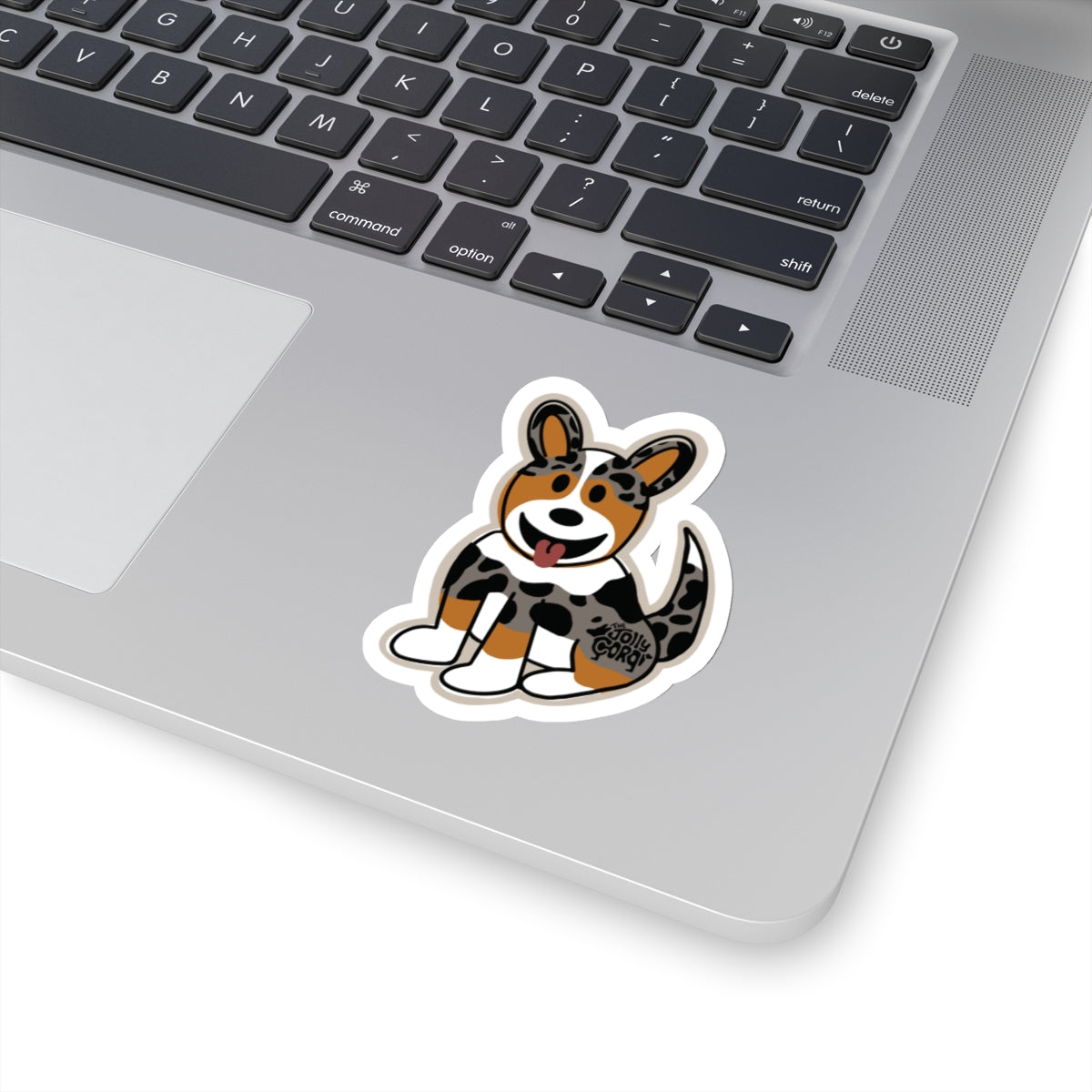 Merle Corgi Full Tail - Vinyl Sticker - The Jolly Corgi