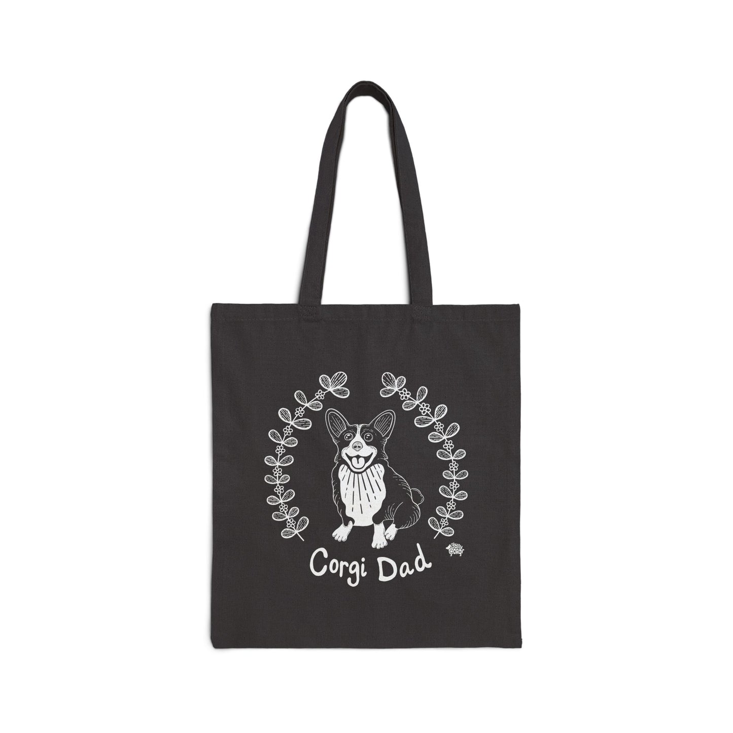 Sketch Corgi Dad Docked - Tote Bag - The Jolly Corgi