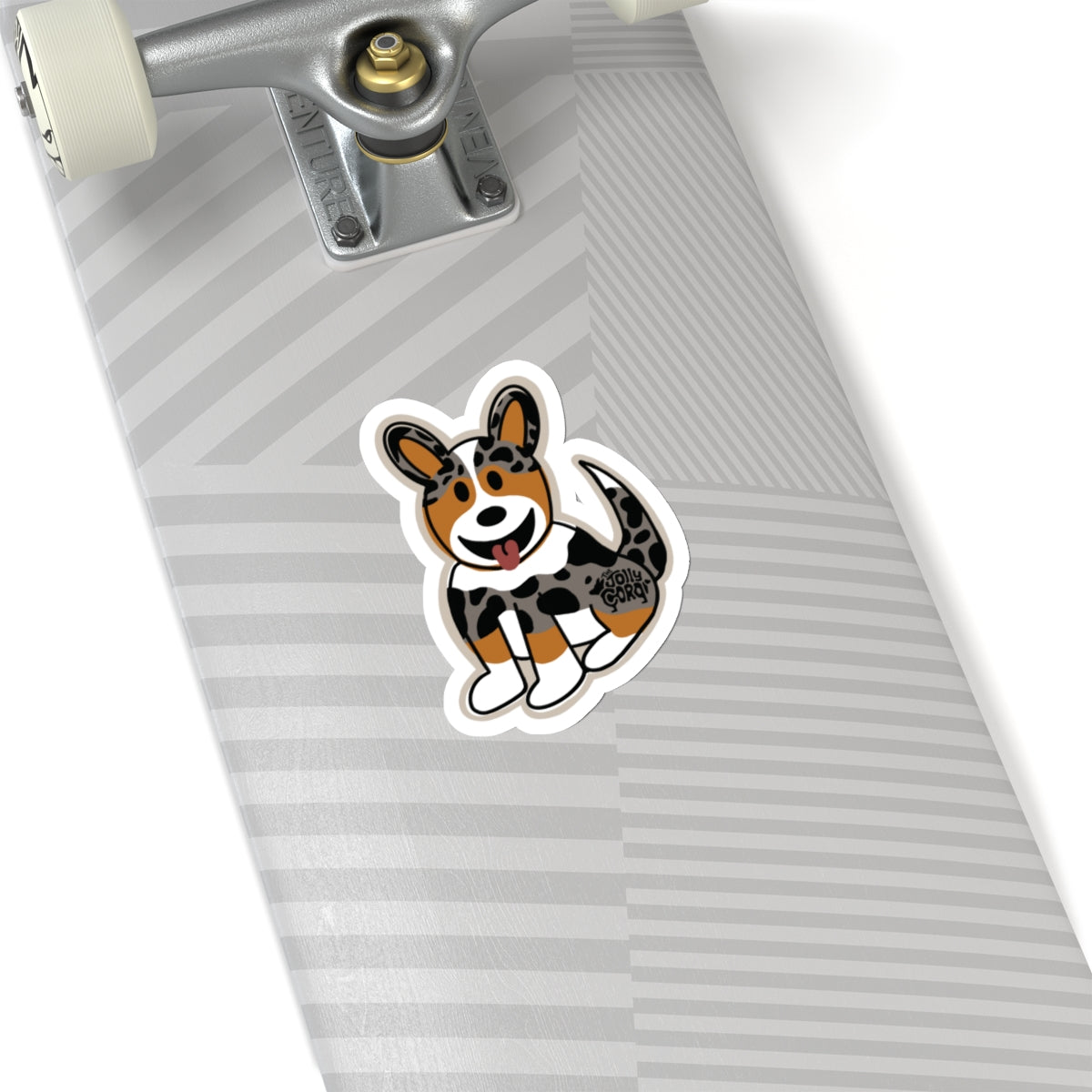 Merle Corgi Full Tail - Vinyl Sticker - The Jolly Corgi