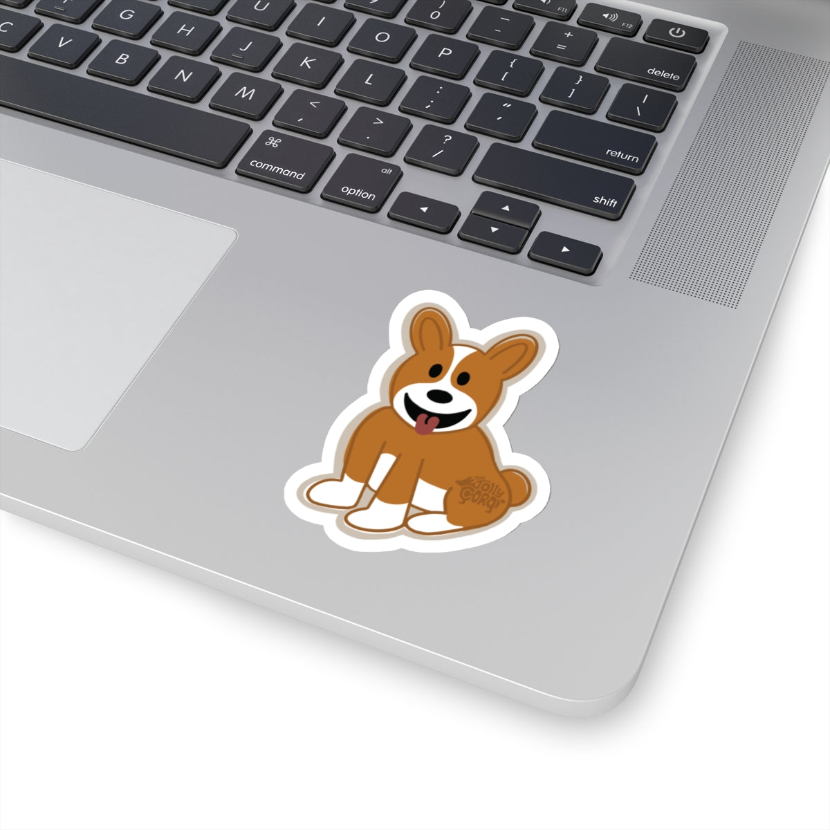 Red Corgi Docked Tail - Vinyl Sticker - The Jolly Corgi